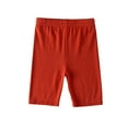 thumbnail image 1 of LNWUY Girls' Five-Point Leggings Summer Thin Modal Children's Soft Comfy Breathable Big Children's Outdoor Casual Pants Red 10 Years, 1 of 3