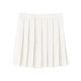 thumbnail image 1 of LNWUY Girls' Pleated Skirt Fashion College Style Girls' Half Body Skirt Solid Color Short A-line Skirt Workout Performance Skirts for Kids White 14 Years, 1 of 3