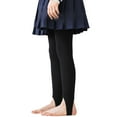 thumbnail image 1 of LNWUY Girls' Solid Color Tights Soft Comfort Solid Color Cotton Outerwear Thin Base Layer Pants Sports Casual Long Pants Black 9-13Years, 1 of 2