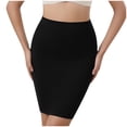 thumbnail image 1 of LNWUY Half Slips for Women Solid Color underskirt Slip Skirt High Waist under Dress Slips for under Dresses Shapewear Slip Black XL, 1 of 6