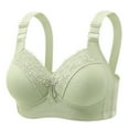 thumbnail image 1 of LNWUY High Support Bras for Women Adjustable Strap Full Coverage Up Bras Comfortable No Underwire Wireless Green S, 1 of 5