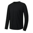 thumbnail image 1 of LNWUY (M-5XL)Big and Tall Long Sleeve Shirts for Men Quick Dry Moisture Wicking Sun Protection Soft Comfy Tee Shirts for Workout Running Black XL, 1 of 6