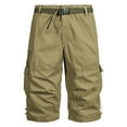 thumbnail image 1 of LNWUY (M-5XL)Big and Tall Mens Cargo Shorts Elastic Waist Cotton Shorts Relaxed Fit Casual Outdoor Hiking Shorts with Multi Pockets Yellow XXXL, 1 of 6