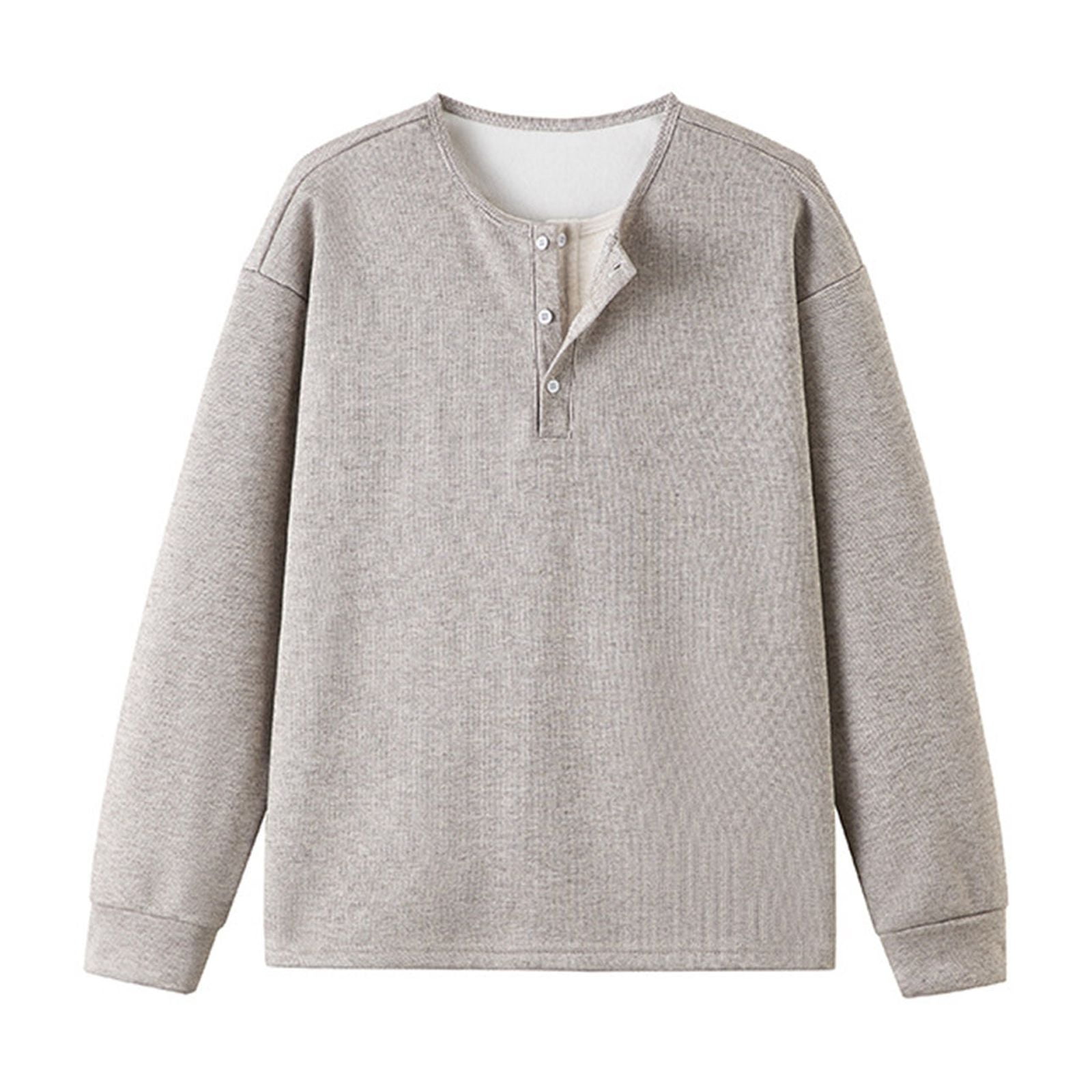 Men's Plus Size Quarter Zip Long Sleeve Sweater