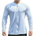 thumbnail image 1 of LNWUY Men Full Zip UPF 50 Sun Protection Hoodie Jacket Solid Color Long Sleeve Lightweight Breathable UV Shirts White L, 1 of 4
