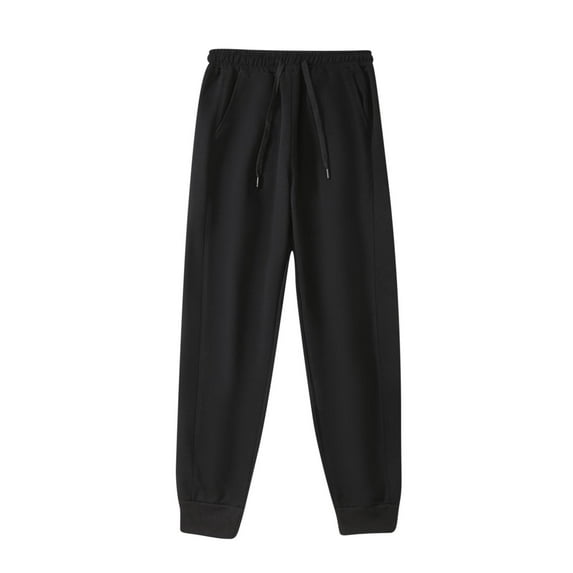LNWUY Men's Big and Tall Sweatpants Lightweight Elastic High Waisted Jogger Sport Pants Drawstring Sweat Pants Tracksuit Bottom Trousers Black XXL