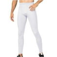 thumbnail image 1 of LNWUY Men's Compression Pants Leggings Tights with Pockets High Elasticity Sports Baselayer Athletic Tights for Yoga Basketball Running White M, 1 of 5