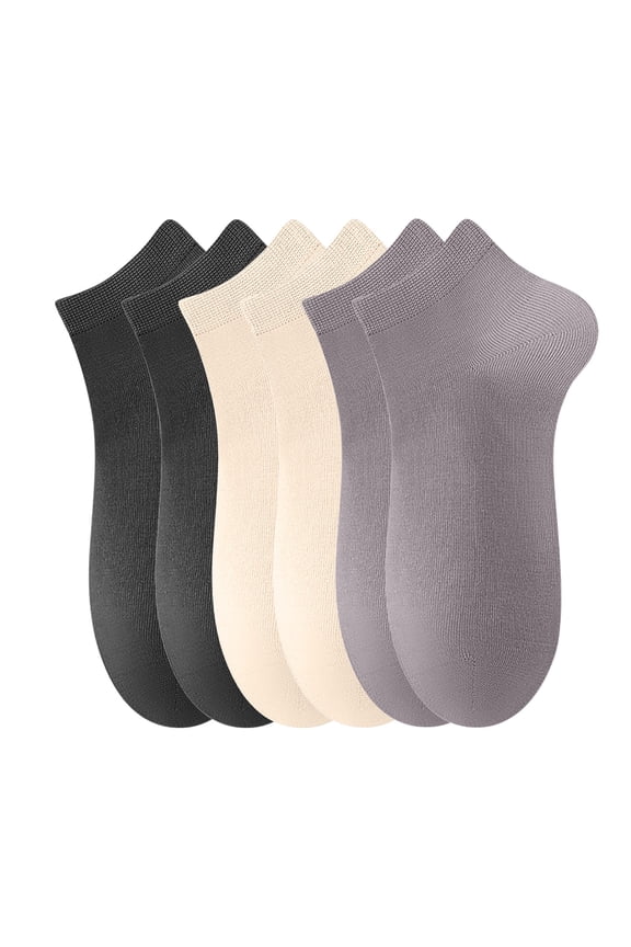 LNWUY Men's Socks Spring and Summer Moisture Wicking Short Socks Thin Breathable Socks Soft Comfortable Sports Socks Multicolor Free Size