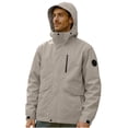 thumbnail image 1 of LNWUY Men's Solid Color Outdoor Climb Sport Running Pocket Zipper Water Repellent Detachable Hat Long Sleeved Jacket Gray M, 1 of 9