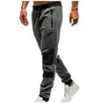 thumbnail image 1 of LNWUY Men's Sweatpants Athletic Solid Pocket Drawstring Elastic Waist Joggers Running Classic Workout Comforty Sweat Length Pants Dark Gray M, 1 of 6
