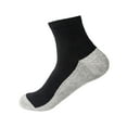 thumbnail image 1 of LNWUY Mens Ankle Socks Athletic Cushioned Breathable Low Cut Tab With Arch Support Sports Socks Black Free Size, 1 of 2