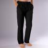 thumbnail image 1 of LNWUY Mens Big and Tall Casual Pants Straight Leg Drawstring Elastic High Waist Loose Comfy Trousers with Pockets Black L, 1 of 4