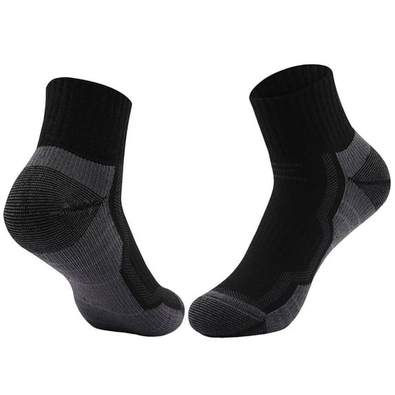 LNWUY Mens Fashion Color Blocked Socks for Outdoor Cycling Sports Soft Breathable Comfortable Socks Black Free Size