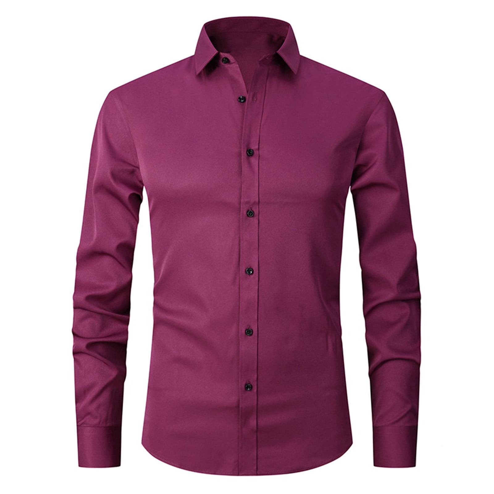 burgundy stretch slim-fit dress shirt reviews Proper Cloth Men's Greenwich Burgundy Twill Custom Dress Shirt