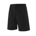 thumbnail image 1 of LNWUY Mens Summer Thin 5.5 Inch Shorts Cotton Soft Comfort Breathable Lounge Sleep Shorts Drawstring Elastic Waist Lightweight Shorts Black XL, 1 of 7