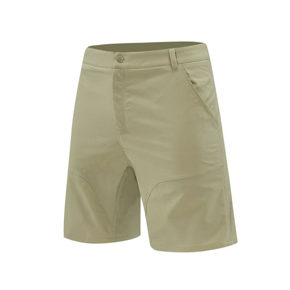 LNWUY Mens Summer Thin 5.5 Inch Shorts Cotton Soft Comfort Breathable Lounge Sleep Shorts Drawstring Elastic Waist Lightweight Shorts Khaki XXL