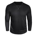 thumbnail image 1 of LNWUY Mens Waffle Crewneck Shirts Causal Long Sleeve T-Shirt Lightweight Slim Fit Pullover Comfy Daily Base Layer Black M, 1 of 8