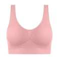 thumbnail image 1 of LNWUY Push up Bras for Women Solid Color Seamless Breathable Comfortable Wide Band Bras for Women for Breast Support Pink XXL, 1 of 4