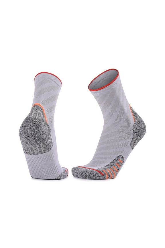 LNWUY Running Socks Moisture Wicking, Padded, Soft Breathable Comfortable, Ankle Athletic Sock for Men and Women White Free Size
