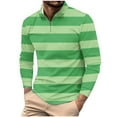 thumbnail image 1 of LNWUY (S-5XL) Big and Tall Men's Long Sleeve Shirts 2025 Fashion Casual T Shirt Slim Fit Shirt Collared Office Work Golf Shirt Green L, 1 of 5