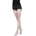 thumbnail image 1 of LNWUY Stockings Wide Lace Lace Sexy Legs Thigh High Thigh Stockings Pink Free Size, 1 of 3