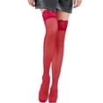 thumbnail image 1 of LNWUY Stockings Wide Lace Lace Sexy Legs Thigh High Thigh Stockings Red Free Size, 1 of 3