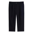 thumbnail image 1 of LNWUY Toddler Boy Suit Pants Solid Color Loose Pants with Pockets Kids Casual Elastic Waist Pocket Baggy Trousers 2-13 Years Black 6-7Years, 1 of 2