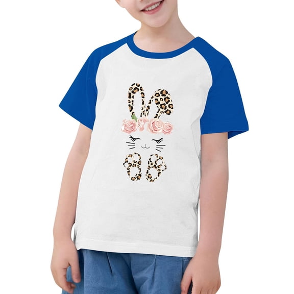 LNWUY Toddler Girls Boys Summer Fashion Tshirt Cute Round Neck Print T-Shirt Cotton Short Sleeve Top Shirts Blue 9 Years