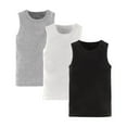 thumbnail image 1 of LNWUY Unisex Baby Boys Girls Summer Basic Sleeveless Tank Tops Vest 3pc Solid Color Cotton Casual T-Shirts Undershirts Black 120, 1 of 2