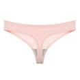 thumbnail image 1 of LNWUY Women Seamless Briefs Thong G-String Panties Low-Rise Soft Breathable Comfortable T-Back Underwear Pink XXL, 1 of 4
