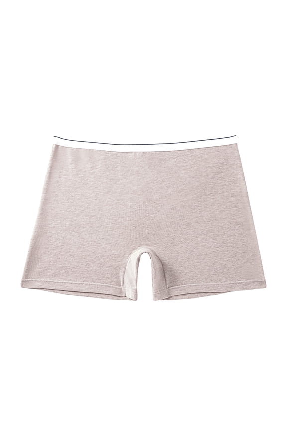 Women's Cotton Soft Breathable Sporty Boy Shorts Panties Breathable Stretch Workout Underwear Boxers Yellow XXL