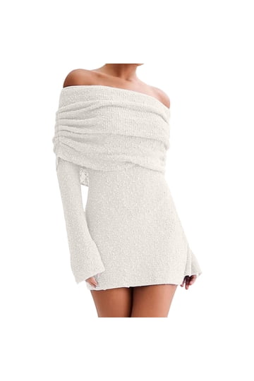 White Sweater Dress
