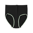 thumbnail image 1 of LNWUY Womens High Waisted Underwear High-Cut Soft Stretch Briefs Ladies Cheeky Bikini Panties Green XL, 1 of 3