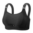 thumbnail image 1 of LNWUY Womens Sports Bras High Impact Adjustable Wireless Plus Size Sports Bra Full Figure Large Bust Workout Running Bra Black 44, 1 of 2