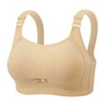 thumbnail image 1 of LNWUY Womens Sports Bras High Impact Adjustable Wireless Plus Size Sports Bra Full Figure Large Bust Workout Running Bra Yellow 38, 1 of 8
