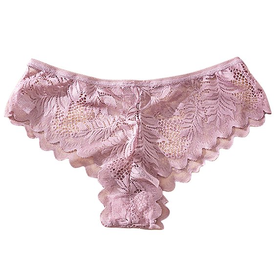 LNWUY Womens Underwear Fashion Lace Seamless Hipster Underwear High Cut Cheeky Panties Briefs Pink S