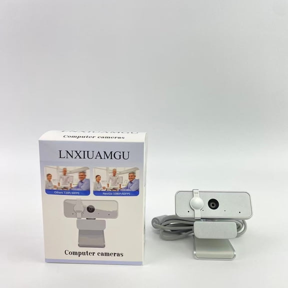 LNXIUAMGU Computer cameras,HD 1080p Webcam (300 FHD) - Monitor Camera with 95 Wide Angle, 360 Rotation Pan & Tilt, Dual Microphones