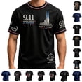 thumbnail image 1 of LNZGNM 9/11 25th Anniversary Memorial T-shirts for Men Short Sleeve Crew Neck Patriotic Lightweight Top Sport Leisure Everyday,Royal Blue(XXL), 1 of 3