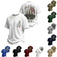 thumbnail image 1 of LNZGNM 9/11 Memorial T-shirts for Men Short Sleeve Waffle Knit Patriotic Soft Lightweight with Relaxed Fit Shirt Cozy Everyday Look,Dark Gray(XXXL), 1 of 2
