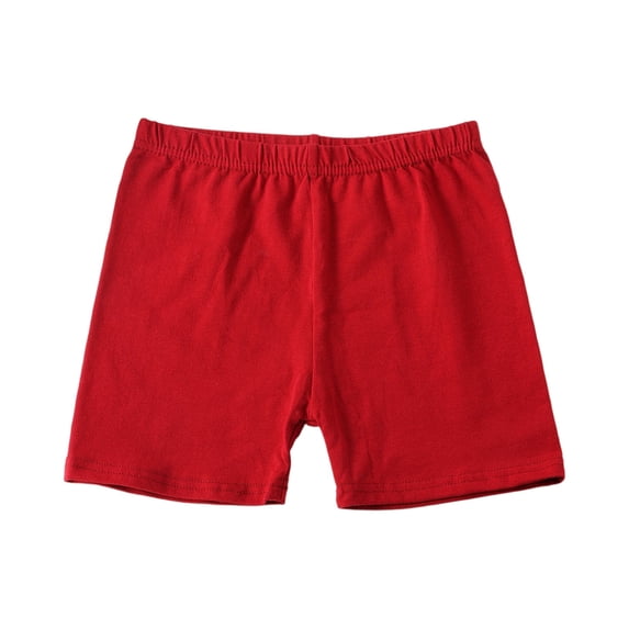LNZGNM Girls Shorts Soft Modal Mini Shorts Under Skirts Basic Summer Clothes for Running, Wine