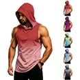 thumbnail image 1 of LNZGNM Men's UPF 50+ Short Sleeve Sun Hoodie – Quick-Dry Rash Guard for Fishing & Hiking, Lightweight Athletic Workout Top,Blue(XL), 1 of 7