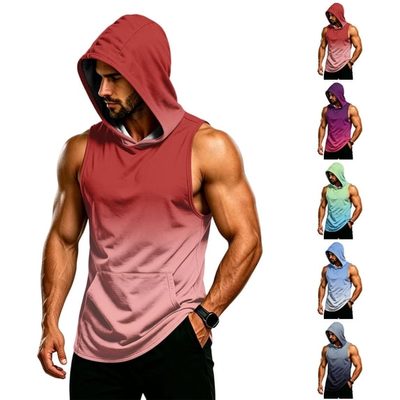 LNZGNM Men's UPF 50+ Short Sleeve Sun Hoodie – Quick-Dry Rash Guard for Fishing & Hiking, Lightweight Athletic Workout Top,Green(M)