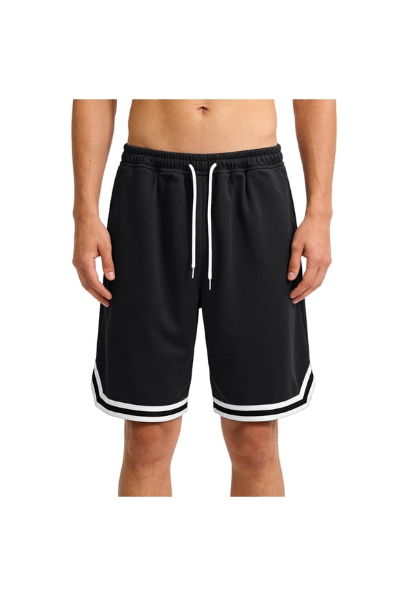 Mens Basketball Shorts Plus Size Quick Dry Sports Shorts Stylish Lightweight Breathable Short Pants Summer Shorts with Pockets,Black XL