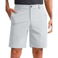 thumbnail image 1 of LNZGNM Mens Dress Shorts Stretch Flat Front Golf Shorts Lightweight Quick Dry Work Shorts Athletic Outdoor Shorts with Pockets,Light Gray XL, 1 of 5
