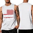 thumbnail image 1 of LNZGNM Mens Graphic Tank Tops Plus Size 4th of July Shirts Stylish American Flag Muscle Sleeveless Tank Tops Gym Tee Shirts,White XL, 1 of 3