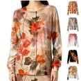 thumbnail image 1 of LNZGNM Scrub Jackets for Women Long Sleeve Leaf Print Scrub Cardigan Snap Front Lightweight Nurse Uniform with Pocket,Red(XXXXXL), 1 of 5