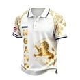 thumbnail image 1 of LNZGNM Soccer Jersey for Men Short Sleeve Soccer Print Polo Shirt,Graphic Sports Jersey for Match Day Fan Outfit,White(XL), 1 of 3