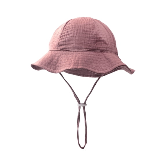 LNZGNM Summer Breathable Baby Hat with Chin Strap Fashion Yarn Hats for Vacation, Watermelon Red