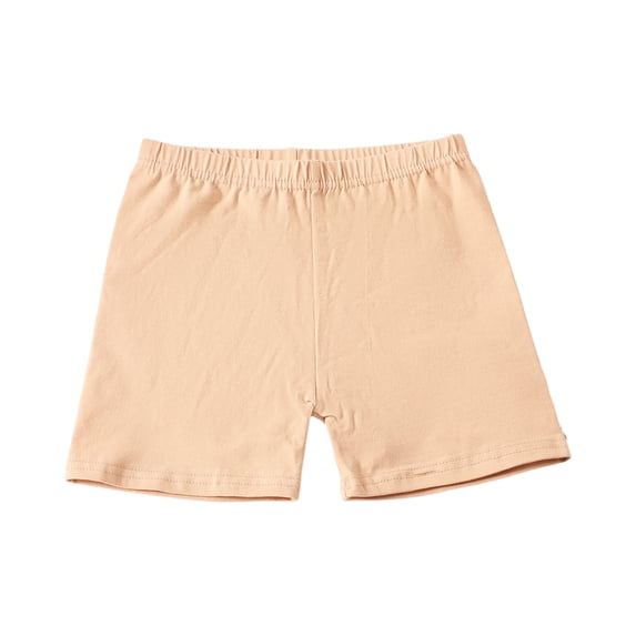 LNZGNM Toddler Girl Shorts Soft Modal Gym Shorts Under Skirts Basic Summer Clothes for Fitness, Khaki