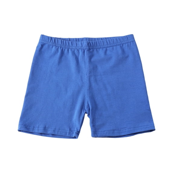 LNZGNM Toddler Girls Shorts Soft Modal Shorts Under Skirts Basic Summer Clothes for Cheerleading, Blue